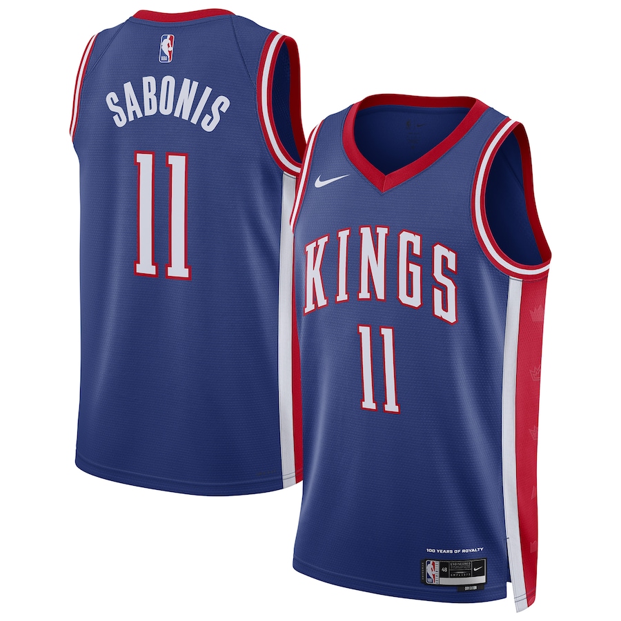 Men Sacramento Kings #11 Domantas Sabonis Nike Blue City Edition 2024-25 Swingman Player NBA Jersey